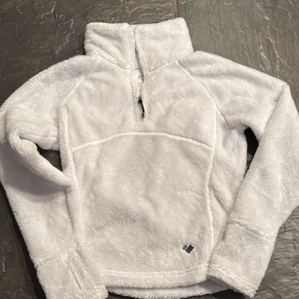Obermeyer White Kids Fleece Jacket